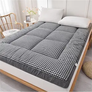 Portable Queen Mattress, Foldable Camping mat, Full Size Guest Sleeping pad, Quilted Mattress for Recliner, Sofa, Student Dormitory
