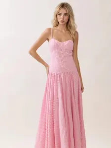 sabrina striped maxi dress