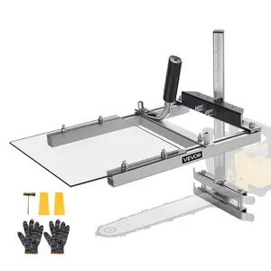 VEVOR Chainsaw Mill, Portable Sawmill Fits 16-20 in Planking Milling Bar, Lumber Cross Cutting Guide Chain Saw with Shield, 0.2-11.81 in Cutting Thickness, Timber Chainsaw Mill Kit for Woodworkers