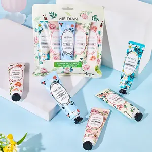 Hand care cream, hand creamAntiCrack,Softening, Each pack contains 5 pieces (5.2 ounces),featuring 5 different floral fragrances Hydrating Hand BalmSoft Hands, Essential Moisture