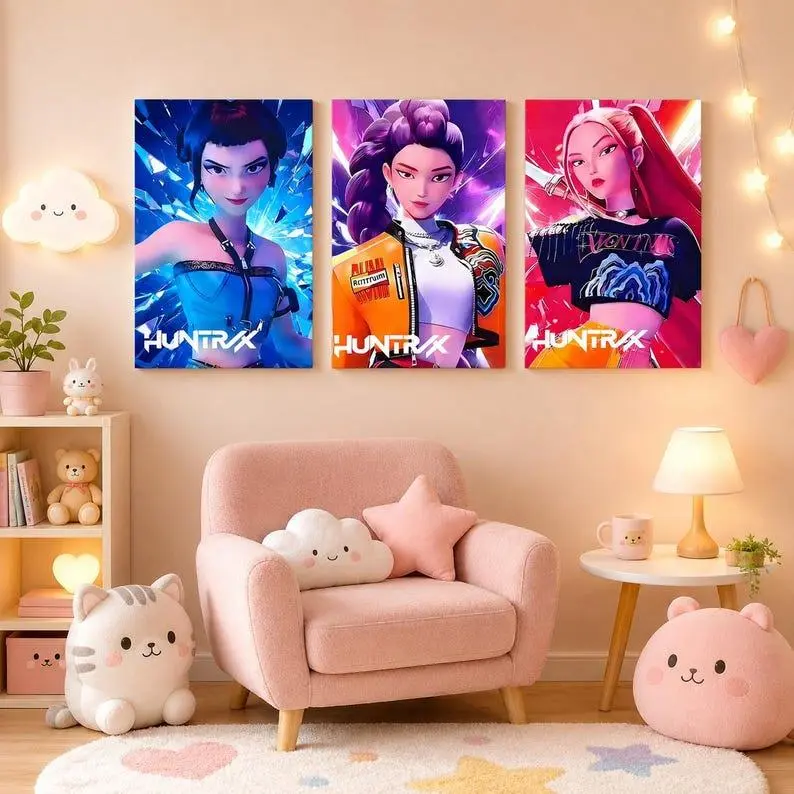 Set of 3 Custom KPOP-Inspired Hun.ter Poster