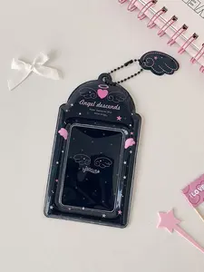 Angel Wings Card Holder, Three-Inch Polaroid Display Case, Star Fan Small Card Organizer, Mini Hanging Accessory, Cute Keychain