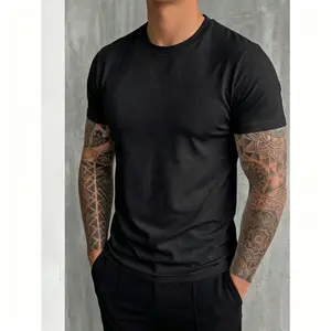 Men's Fashionable Mock Neck Short Sleeve T-Shirt| Exquisite Design| Summer Essential| Easy To Match| Showcase Your Style