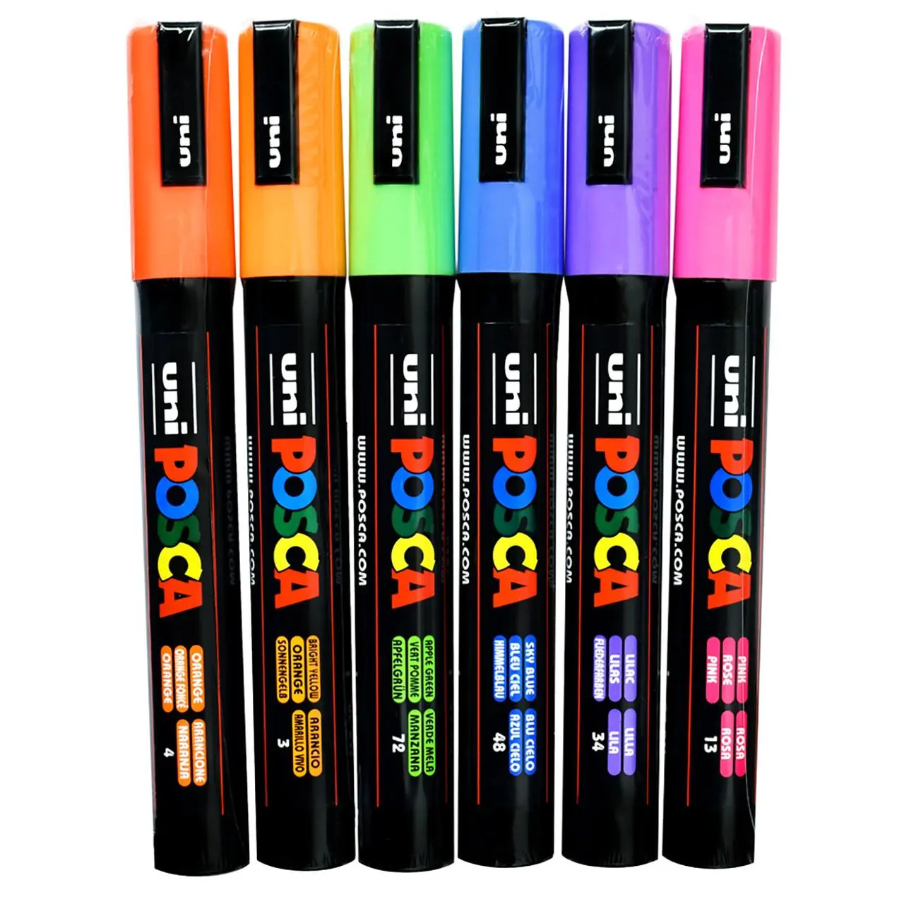 Posca Paint Marker Medium PC-5M Set of 6, Surf Colors (Out of Stock)
