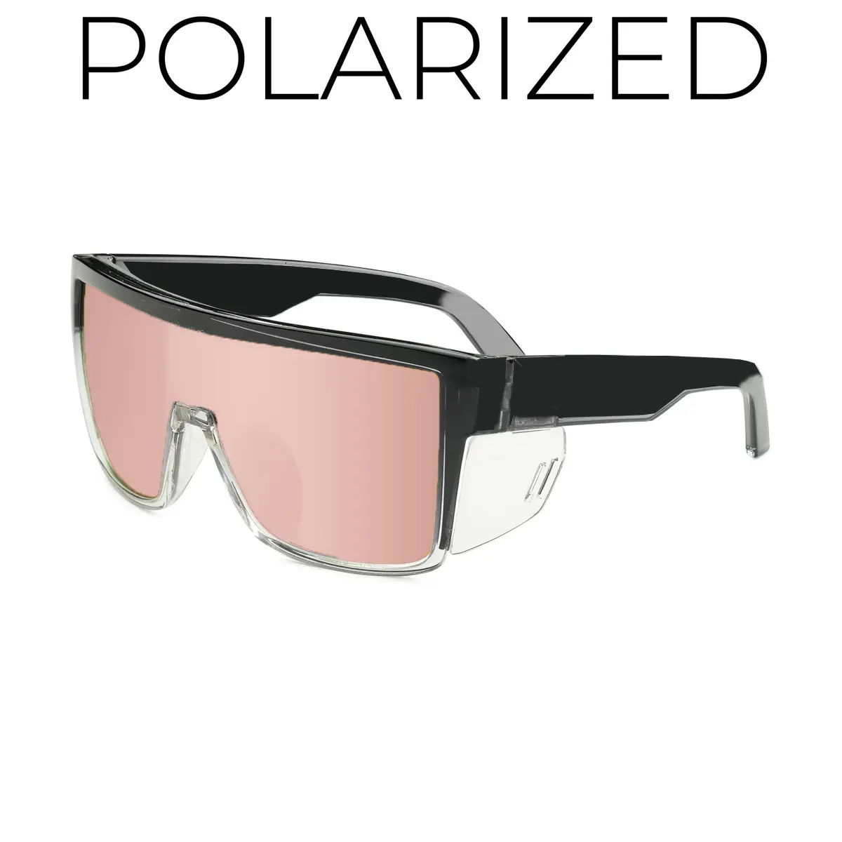 Black framed powder film polarizer