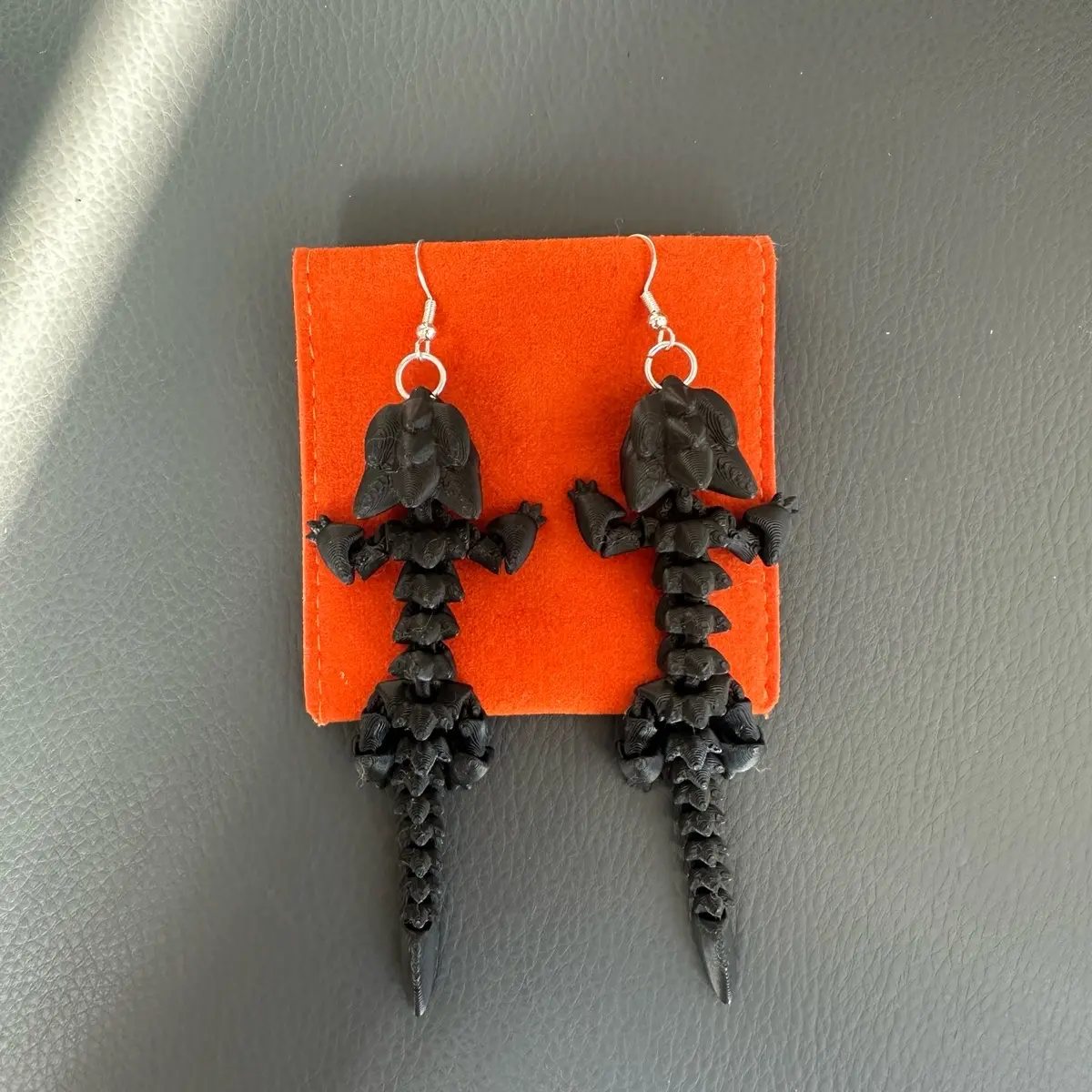 Dragon Earrings - 3D Printed Articulated Design