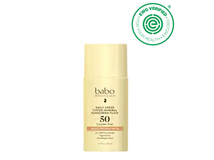 Babo Botanicals Daily Sheer Tinted Mineral Sunscreen SPF 30 – Everyday Wear – Broad Spectrum SPF 30 – Moisturizing Face Lotion – Dermatologist Tested – Fragrance Free – 1.7 fl oz (50 ml)