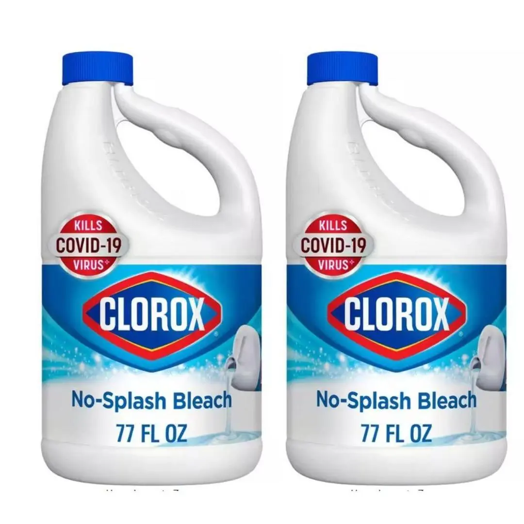 2Pack 77 fl. oz. Splash-Less Regular Concentrated Liquid Bleach Cleaner