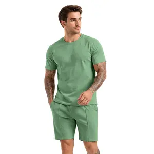 GINGTTO Men's Short Sets 2 Piece Outfits Casual Summer Crewneck Tracksuits Fashion Shortsleeve Streetwear Fathersdaygift Menswear