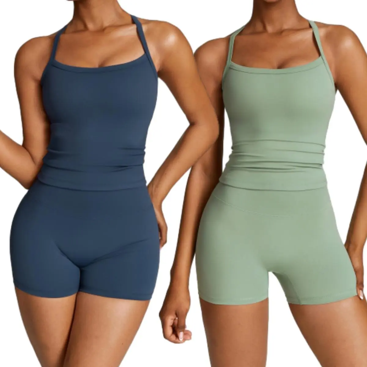 Women's 2-Piece Workout Sets, High-Waist Exercise Clothing Set with Secure Coverage, Gym Workout Sportswear for Yoga & Fitness Tracksuit Outfits, 2 Piece Sets