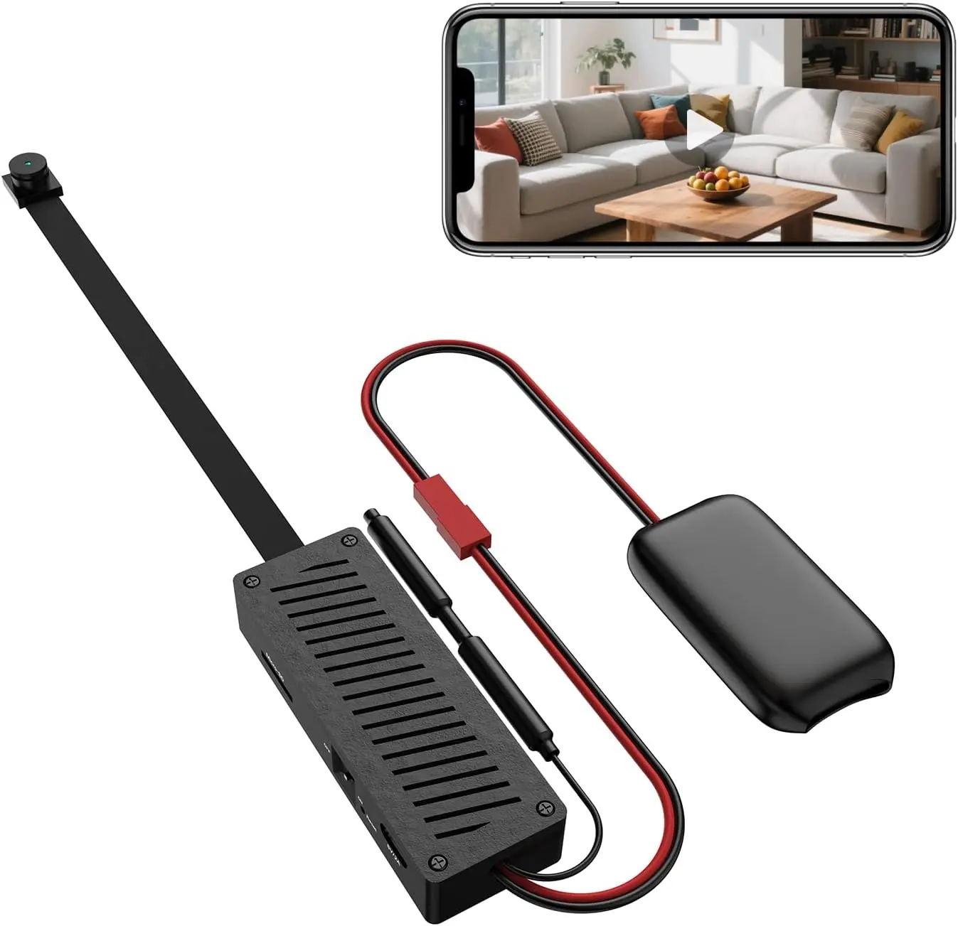 [2026 Upgraded] 2K 1296P DIY Mini Hidden Camera Module, 5G Dual-Band WiFi Micro Wireless Covert Cam, Compact Nanny Cam Security Camera Board with Audio, Remote View for Pet, Baby & Car Safety