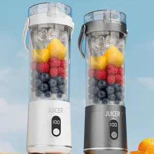Portable USB Rechargeable Juicer Cup, Detachable Button Control, Easy Clean, Ideal for Smoothies & Milkshakes, Perfect for Outdoor Travel Use