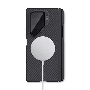 Nillkin MagSafe Compatible Galaxy Z Fold 7 Aramid fiber Case with Stylus Pen & Tinted Camera Cover for Seamless Protection and Enhanced Usability