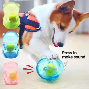 Dog Chew Toy, 1 Count Pet Interactive Sound Toy, Pet Chew Toy, Dog Teething Toy, Dog Teeth Cleaning Toy, Interactive Training Ball, Dog & Cat Accessories