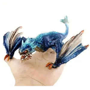 Blue Battle Dragon Dinosaur Model, PVC Material, Collectible Figure, Realistic Dinosaur Model, Perfect for Collection
