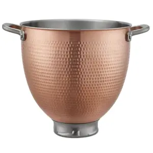 KitchenAid 5-Quart Hammered Copper Stainless Steel Bowl | Fits 4.5-Quart & 5-Quart KitchenAid Tilt-Head Stand Mixers