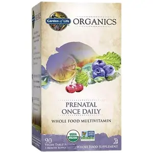 Garden of Life Organics Prenatal Once Daily 90 Vegan Tablets