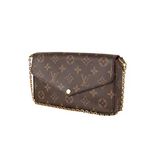 Pre-owned Louis Vuitton Pochette Felicie Crossbody Shoulder Bag 3 in 1 Wallet