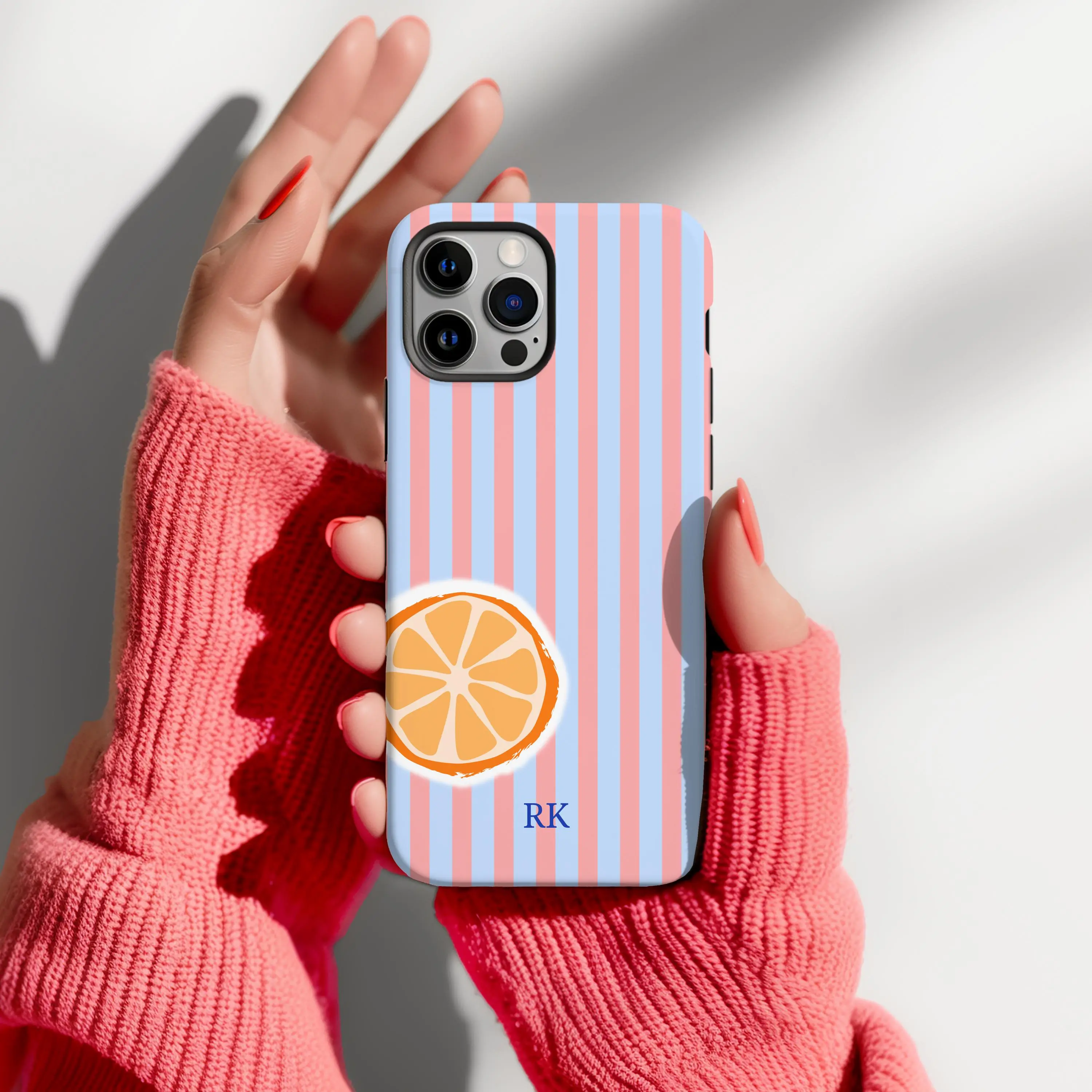 Custom Monogram Summer Case, Shockproof Cover Case for iphone