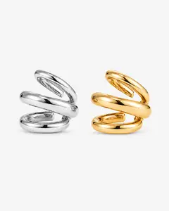Tripe Band Ear Cuff No Pierce Earrings