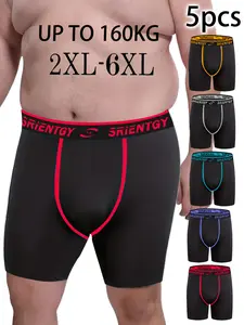 Men's Plus Size Briefs, Breathable & Comfortable Elastic Design, Durable Casual Sports Workout Gym Underwear for Running, Gym, Boxing