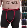 Men's Plus Size Briefs, Breathable & Comfortable Elastic Design, Durable Casual Sports Workout Gym Athletic Sport Underwear for Running, Gym, Boxing, Stretchy Underwear, Sporty Underwear