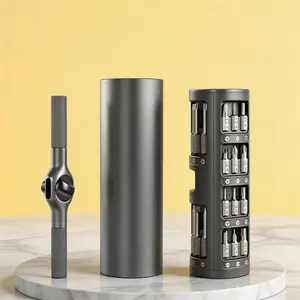 High-End Men's Practical Gift, 29-In-1 S2 Steel Ratchet Screwdriver, Extendable T-Handle, Home Repair Tool Set, Adjustable Metal