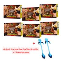 6-Pack 4in1 Colombian Coffee Bundle + 2 Free Spoon