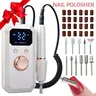 Portable Electric Nail Drill Kit, Nails Drill Kit, Compact Professional Manicure Pedicure Set with Multiple Grinding Heads, LED Display, 32 Speed Levels, Home Salon Use, Nail Art Tools