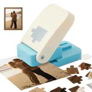 1-Pc Puzzle Punch Cutter, DIY Personalized Jigsaw Maker, Custom Photo Puzzle Tool for Crafts and Gifts (1.25 Inch Piece Size, Cerulean Blue)