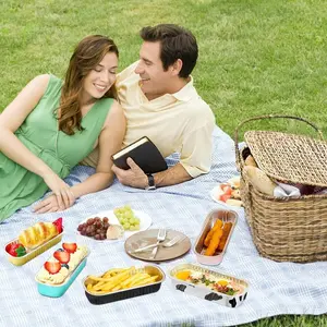 Mini Aluminum Foil Loaf Pans With Lids 6. 8oz 100pcs Rectangular Baking Containers Kitchen Stuff Muffin Baking Pan Cake Pan/Lid Muffin Liners, Desserts Flans, Custard Cake Pudding Jello Cups For Christmas Baking Cakes, Breads , Cookies,Party Food Display,