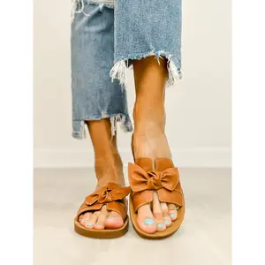 Corkys Rock The Bowt Slide Sandals in COGNAC