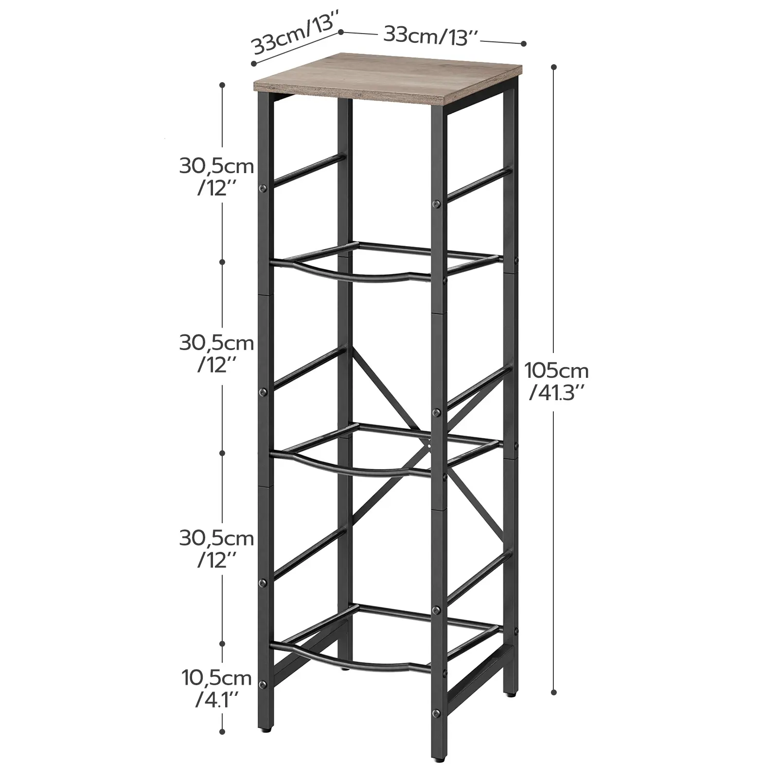 Three--Greige and Black