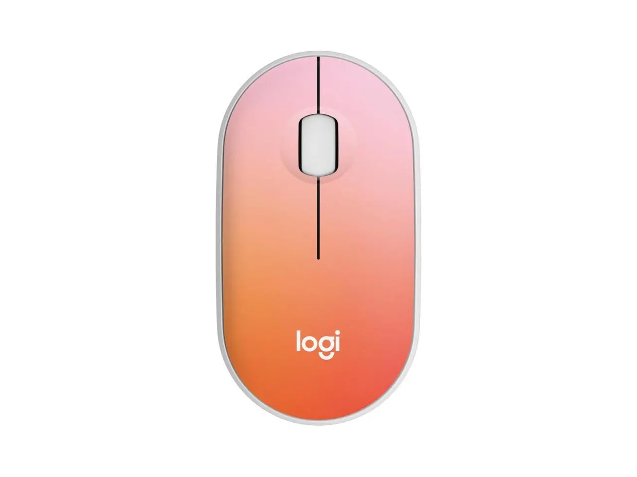 Logitech M340 Wireless Mouse with Limited Edition Prints  USB Receiver and Silent Clicks  Portable Wireless Mouse for Laptop  PC  Windows  Chrome  Surface - Tropical Sunrise