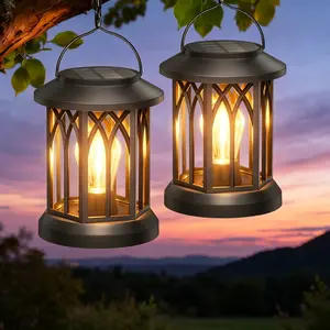 SummerVibes KOOPER Solar Lantern Outdoor Lights, Upgraded Solar Outdoor Lights,Bright Solar Lanterns Outdoor Waterproof, Hanging Solar Powered Lantern Over 12Hrs Lights for Outside Garden Yard Patio Tree Path Decor tiktokshopspringglowup