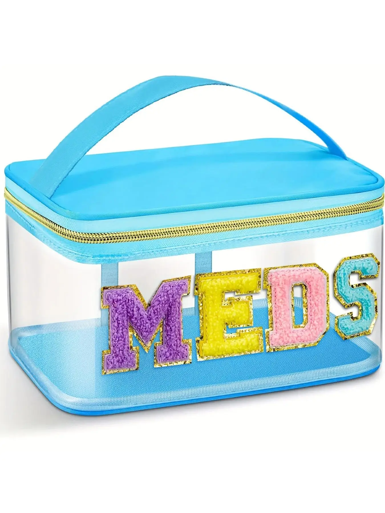 Letter Pattern Makeup Bag, Portable Cosmetic Storage Bag, Multi-purpose Storage Bag for Skincare & Stationery, Travel Essentials, Travel Accessories