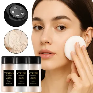 YTRUNS Luxurious Setting Powder Long-Lasting Loose Powder Creates Smooth Flawless Finish Oil-Control Shine-Free Lightweight Sheer Powder for All Skin Tones Perfect for Highlighting Contouring Baking Everyday Makeup