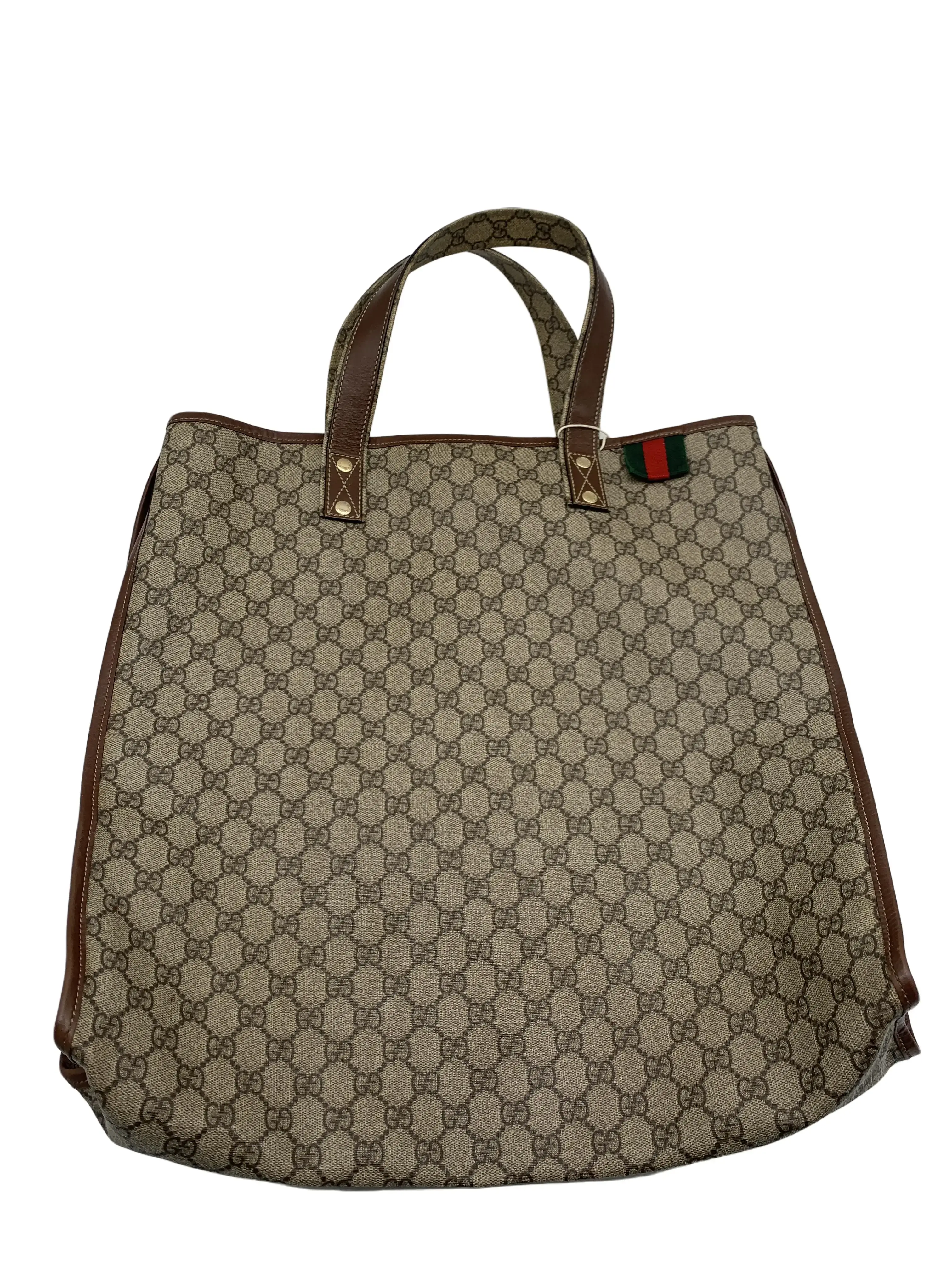 Pre-owned GUCCI Classic GG Supreme Web Tote Bag/wj07904003/4003