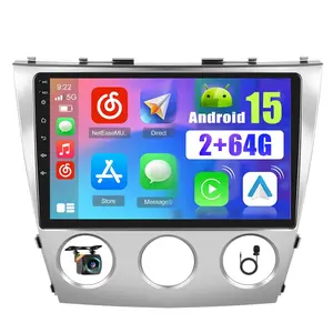 2+64G for Toyota Camry 2006 2007 2008 2009 2010 2011 Android 15 Car Stereo Wireless Carplay, 10 Inch Touchscreen Car Radio GPS Navigation WiFi EQ Backup Camera