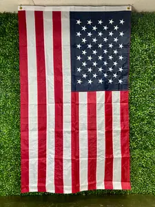3 Foot By 5 Foot Embroidered USA Flag
