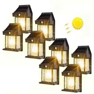 Solar Wall Light with Motion Sensor – 3 Lighting Modes, Waterproof, Auto On/Off. No wiring needed, installs in minutes. Perfect for porch, patio, fence, or backyard. Energy-saving and durable design adds a warm glow to your outdoor space.