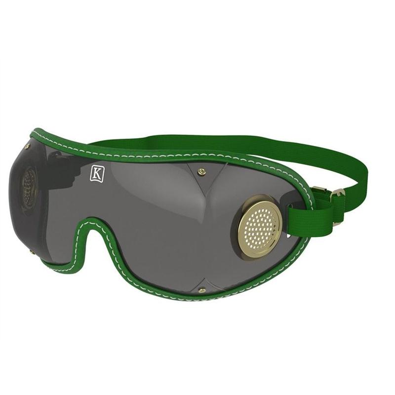 Kroops Original Jockey Racing Goggles - Grey Lens, Brass Vent