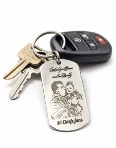 Custom Engraved Photo Keychains
