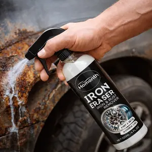 Iron Eraser Spray for Car Wheels and Paint Fast Acting Rust and Brake Dust Remover for Professional Automotive Surface Cleaning