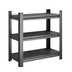 Aobtkel®3-Tier Metal Storage Organizer Shelf, Multi-Use 5-10 Gallon Fish Tank Stand & Small Reptile Cage Rack for Home and Office, 19.70" W x 13.77" D x 31.50" H, Black, Easy Assembly Required#Summervibes