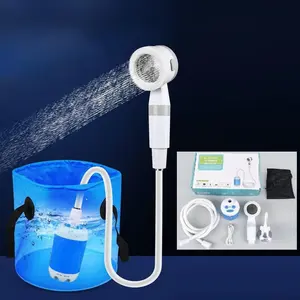 Portable Camping Shower, USB Rechargeable Handheld Shower with Soft Hose, Outdoor Shower Head for Camping, Travel, Car Room External Shower, Pet Shower