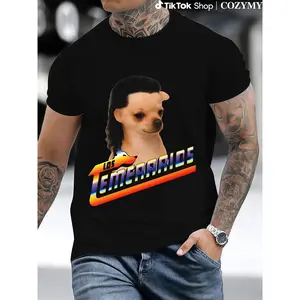 Los Temerarios Dog Collection Shirt Trendy Funny Cotton Crew Neck Graphic Tees For Men And Women T-Shirt