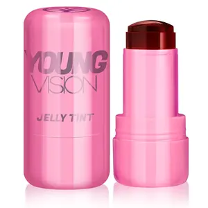 YOUNG VISION  4-Shade Jelly Blush Stick Set - Lightweight, Waterproof, and Long-Lasting for Natural Radiance on Lips and Cheeks - Suitable for All Skin Tones