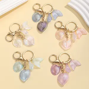 2026 New Collection Sports & Outdoor Protective Gear Accessories - Seaside Resort-Themed Keychains, Creative Hanging Accessories with Colorful Faux Shells, Conch, Starfish, 5-Pointed Stars