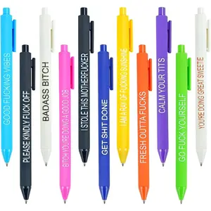 Funny Pen 11 Count for Adults - Swear  Daily Ballpoint Pen,  Novelty Days of The Week, Fun Office Gifts for Coworkers